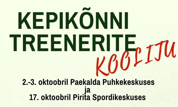 Kepikõnni treenerite koolitus 2021