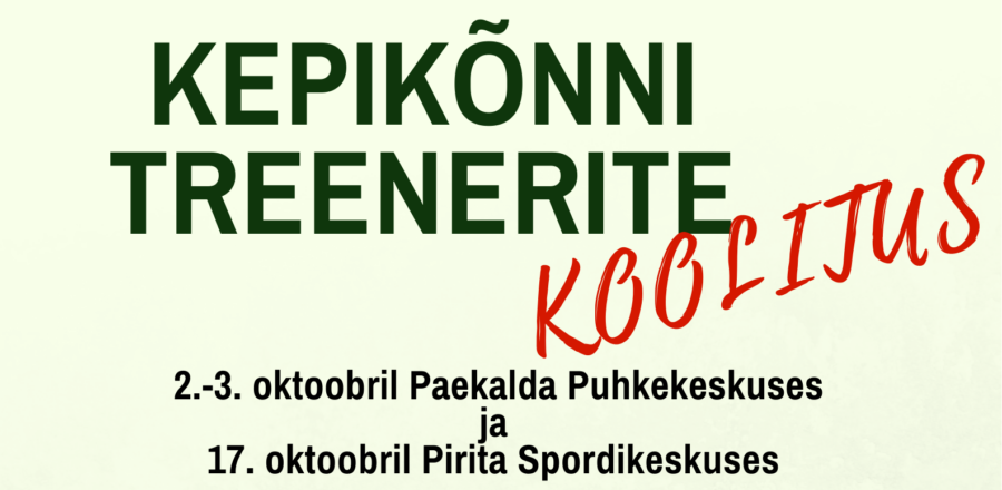 Kepikõnni treenerite koolitus 2021